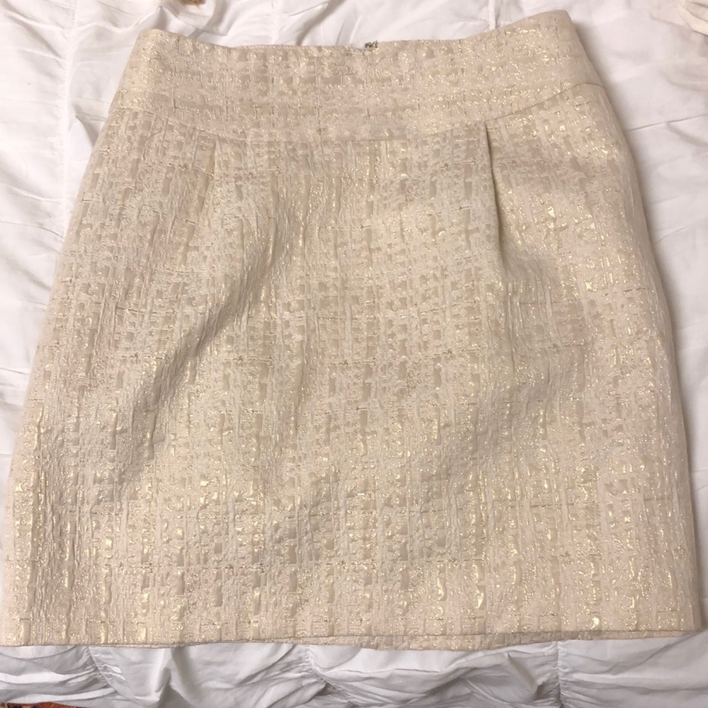 Cream and gold skirt